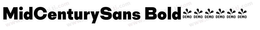 MidCenturySans Bold字体转换